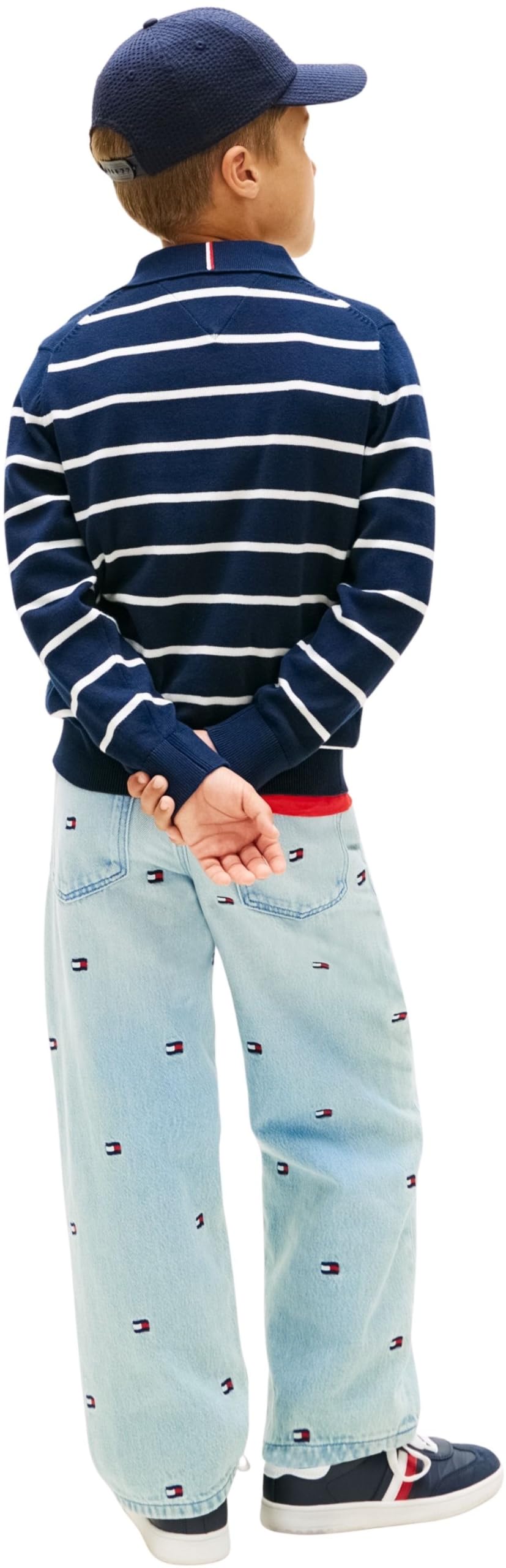 Tommy Hilfiger Jungen Polo Collar Sweater Ls Pullover