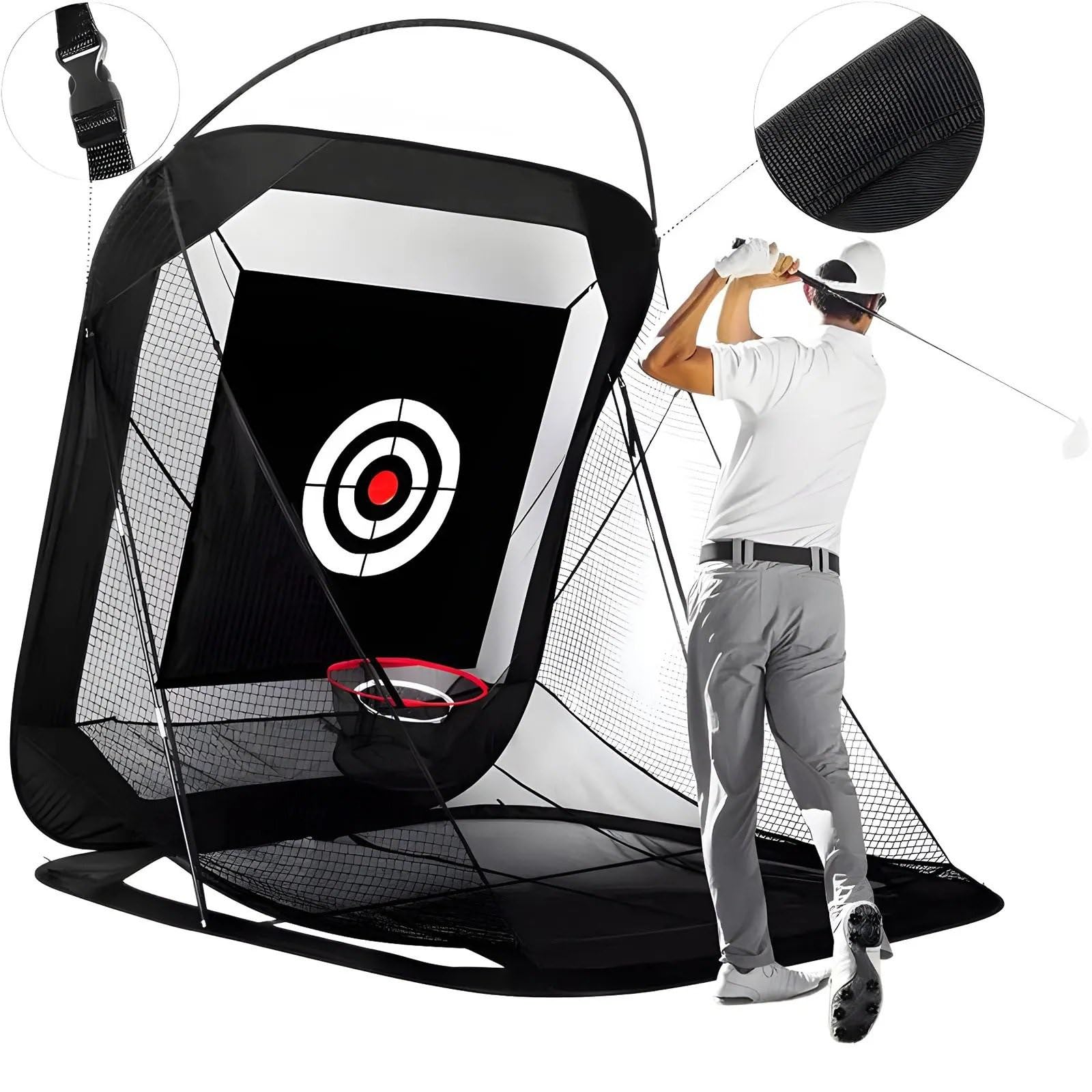 Siatka do gry w golfa, Sprzęt do gry w golfa Target Net Swing Training Sprzęt golfowy do ćwiczeń swingowych Akcesoria do treningu golfowego na świeżym powietrzu