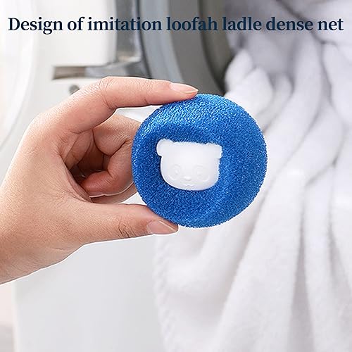 Miniatura 6 de Pelota de limpieza para depilación, 3 unidades, ropa reutilizable, anti-enrollamiento, absorción de pelo, bola de lavandería, removedor de pelo,