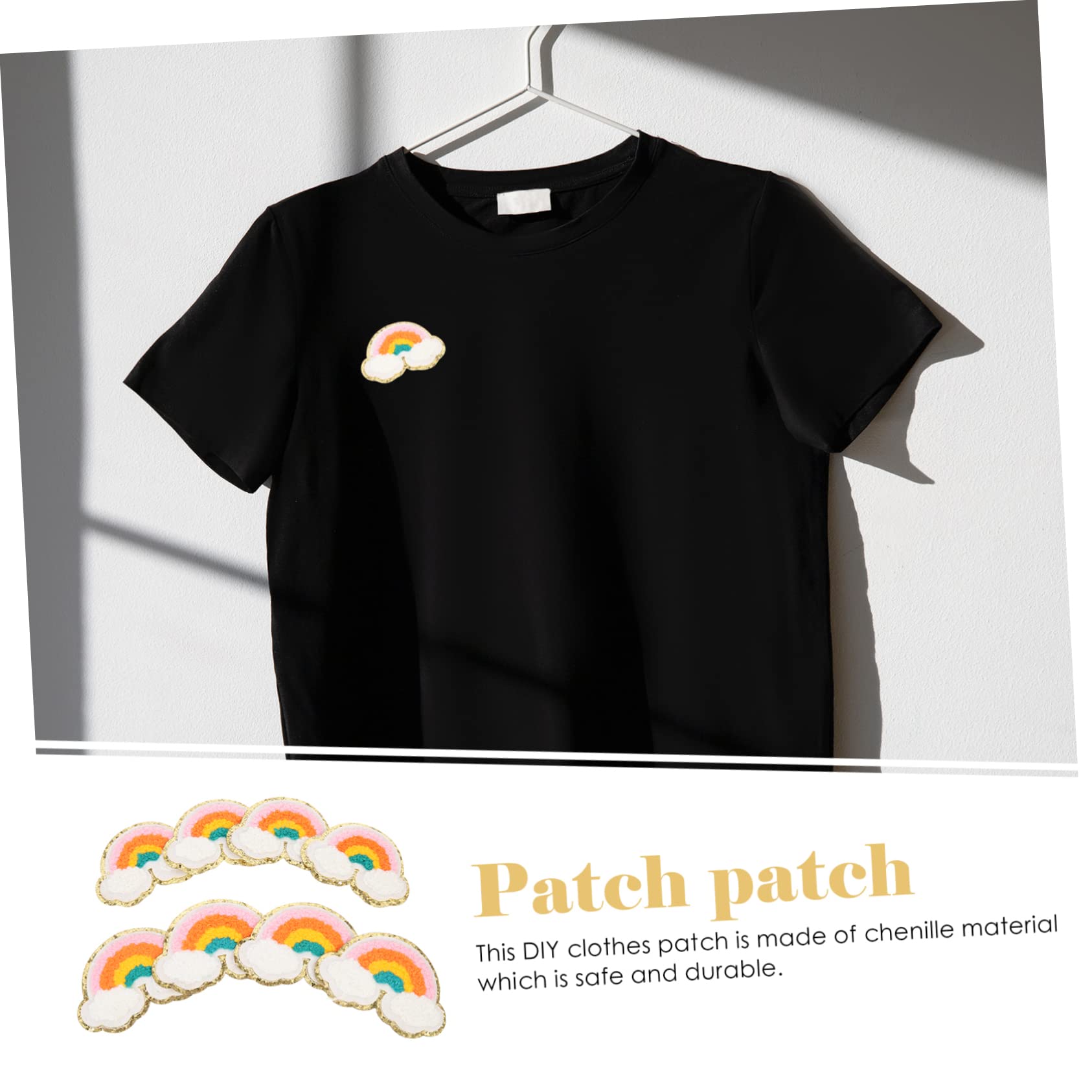 Gadpiparty 5 Set Toppe Decorative Per Abbigliamento Patches Termoadesive Per Riparazioni E Decorazioni Per Vestiti Borse 8 Pezzi*5