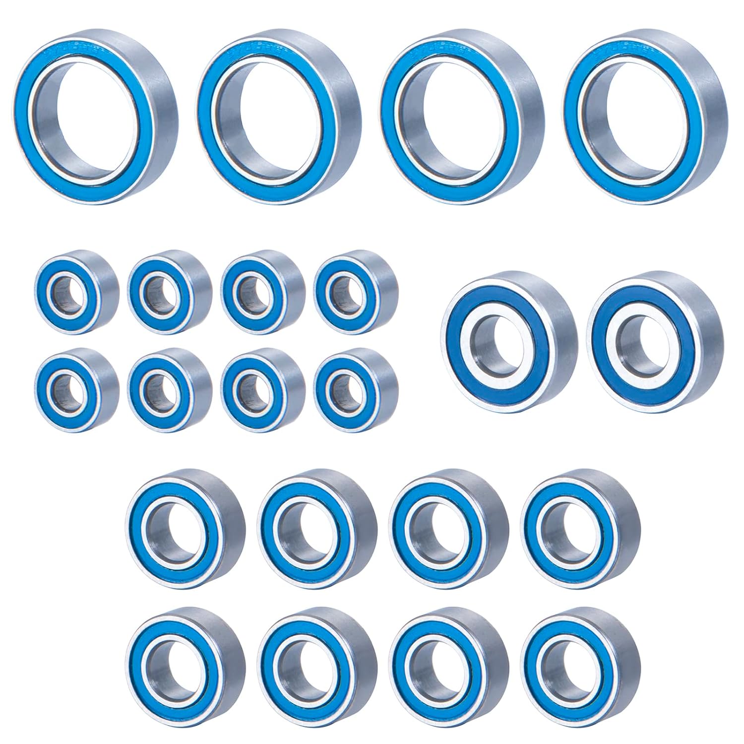 Runup 22PCS Blue Ball Bearing Kit for Team Associated B6.2