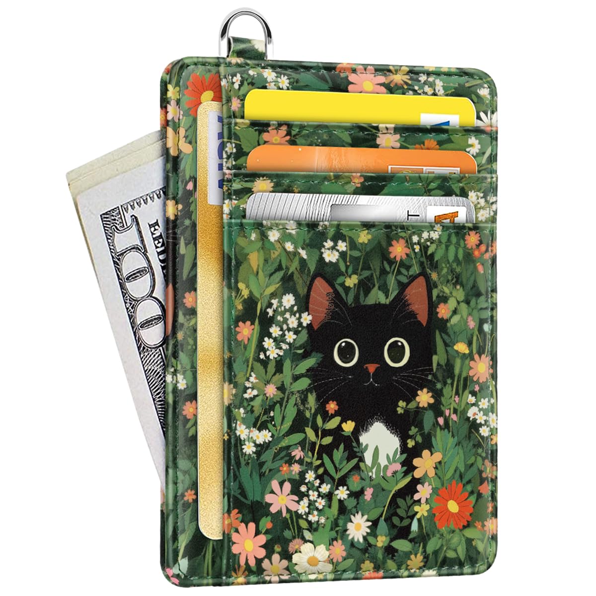 Coco Rossi Slim Credit Card Holder Wallet Women Thin Minimalist Card Cases
