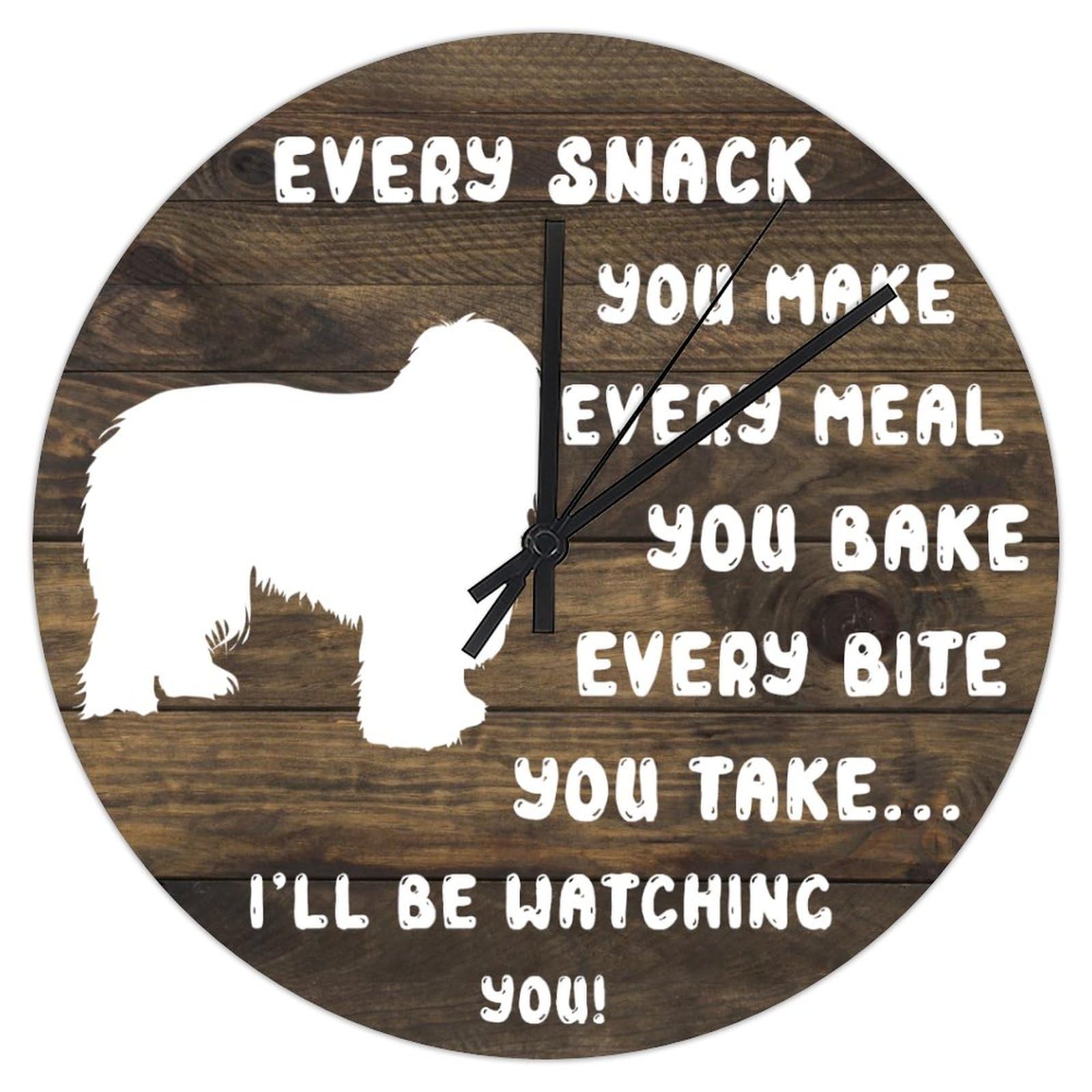 Horloge murale Corgi 30,5 cm idéale pour décorer la cuisine, le salon ou le bureau