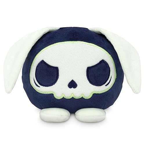 TeeTurtle Bunny and Reaper Reversible 4" Glow in The Dark Plushie - RPG Collection - Kawaii Cute Soft Stuffed Animals - Rpg Reaper Bunny