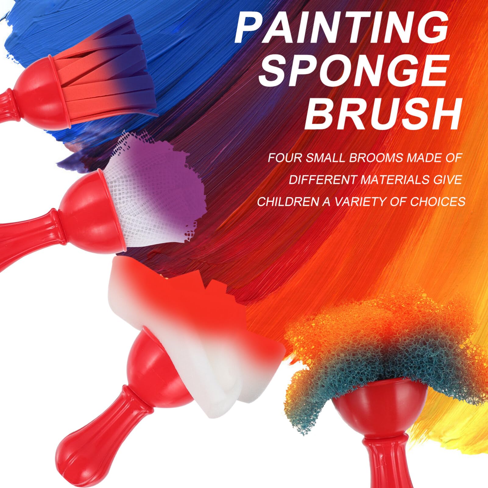 Tofficu Drawing Tools for Kids Kids Painting Kits Sponge Brushes Art Sponges for Toddlers