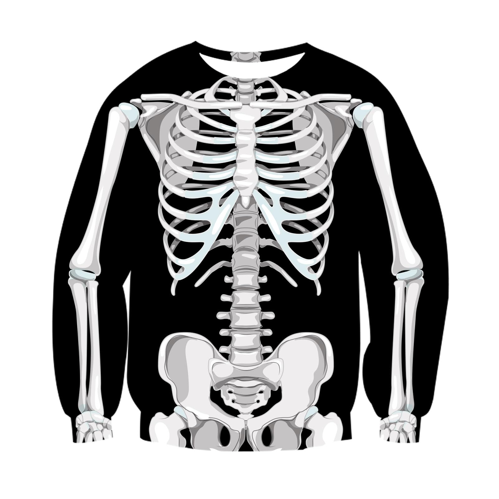 NEWISTARUnisex Xmas Jumpers 3D Graphic Pullover Ugly Christmas Long Sleeve T Shirts Crewneck Funny Sweatshirts S-XXL