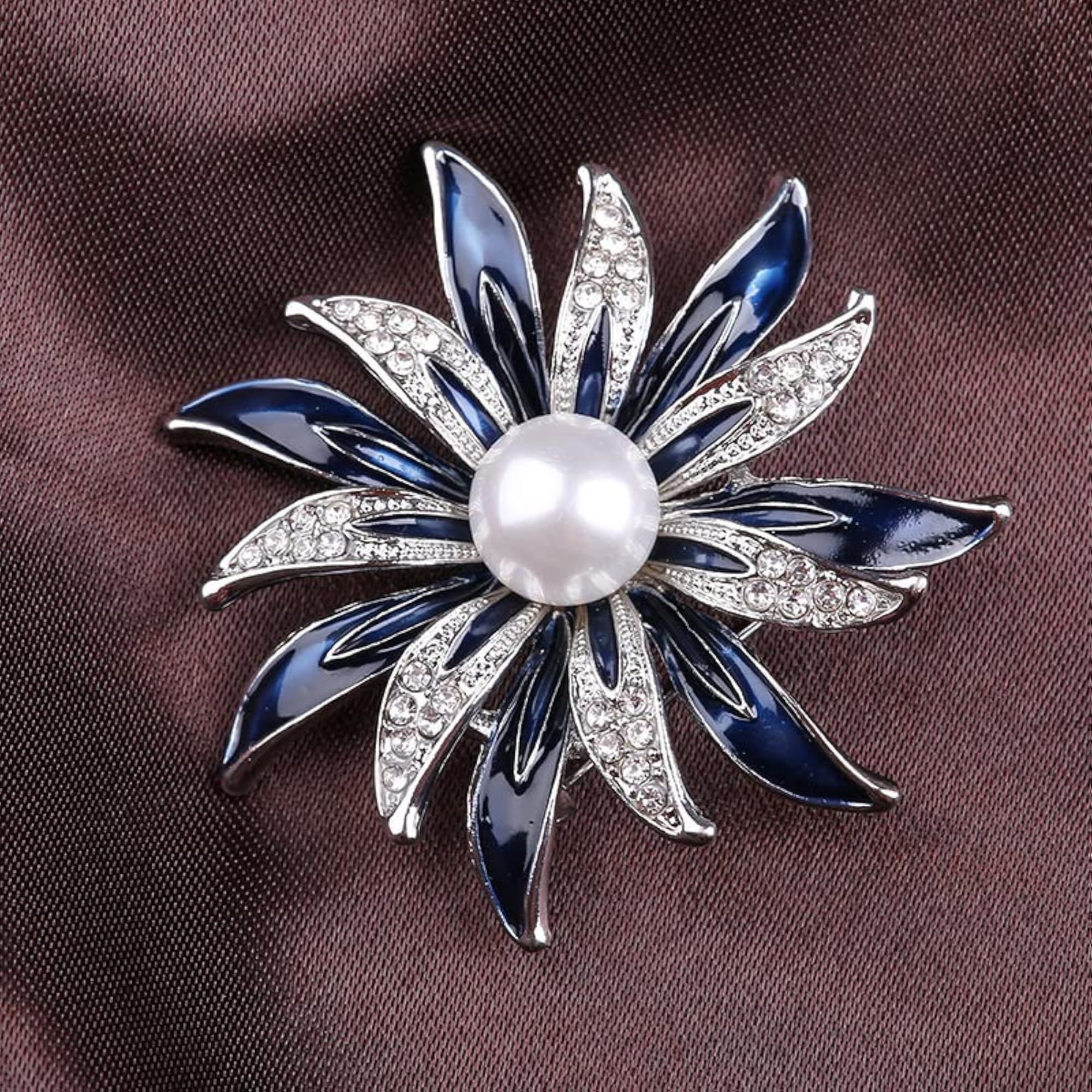 Vintage Crystal Rhinestone Brooch Bridal Pin
