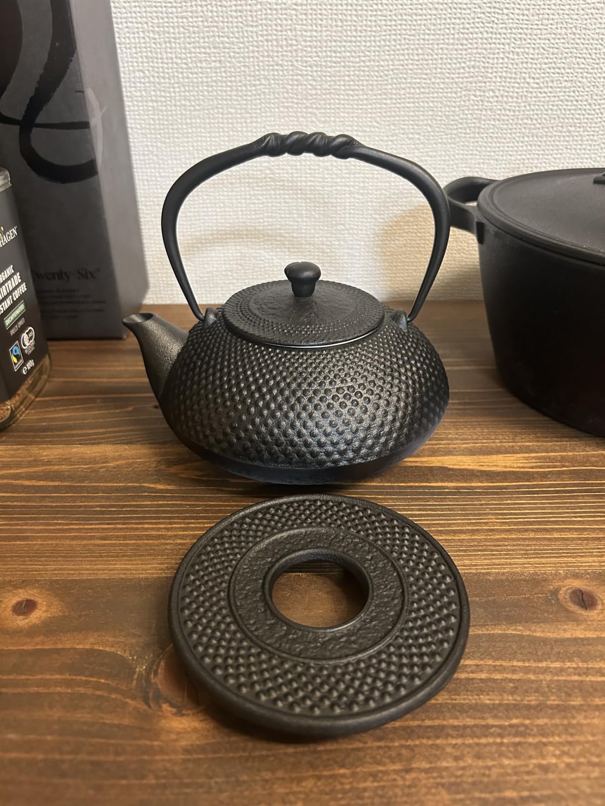 南部鉄器鍋敷にも使えます。