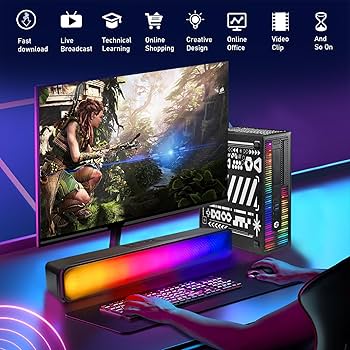 HP RGB Gaming Desktop Computer, Intel Quad Core I7 3.4G up