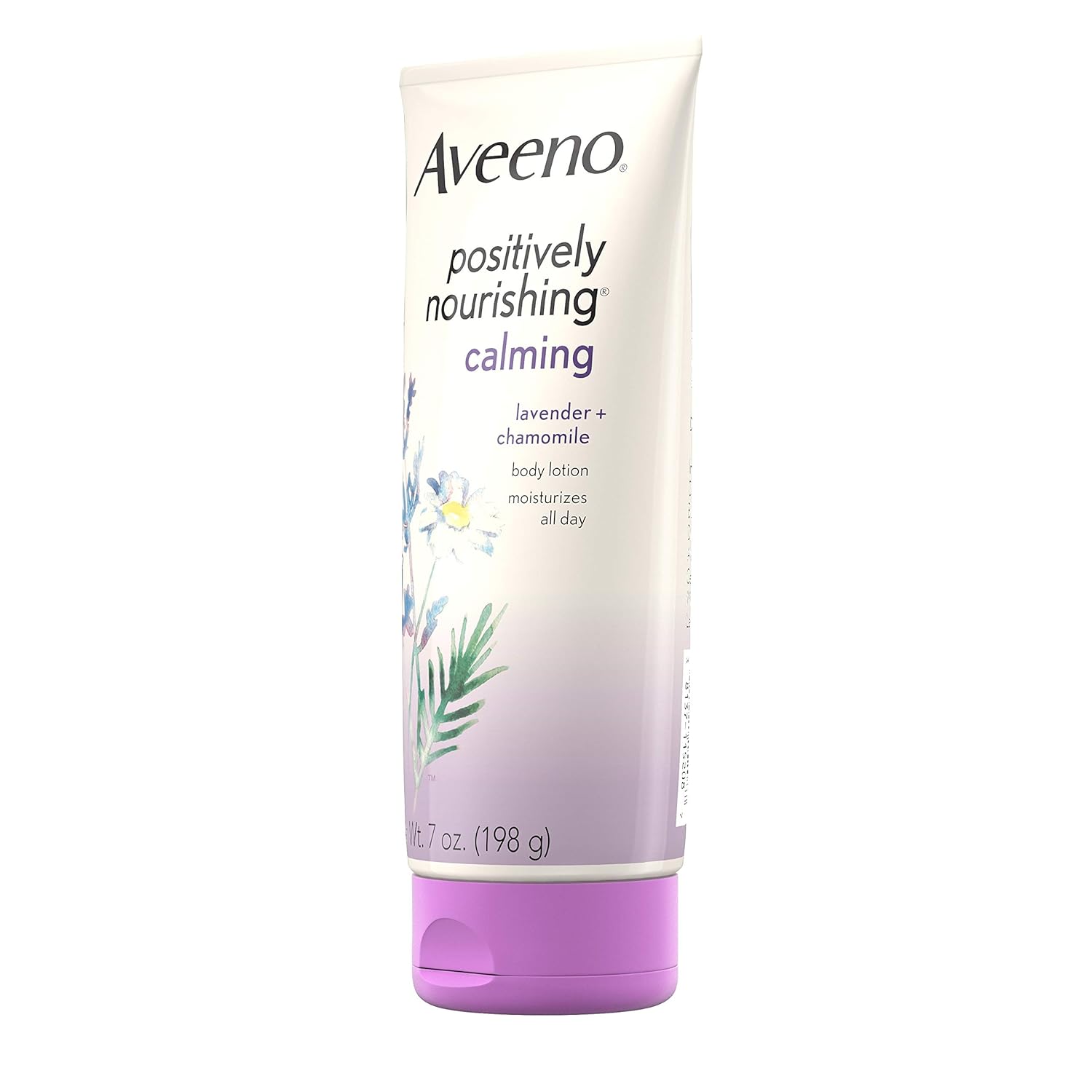 Aveeno Positively Nourishing Calming Body Lotion with Lavender, Chamomile, Soothing Oatmeal & Shea Butter, Daily Moisturizing Lotion for All-Day Hydration & Dry Skin Relief, 7 oz : Body Lotions : Beauty