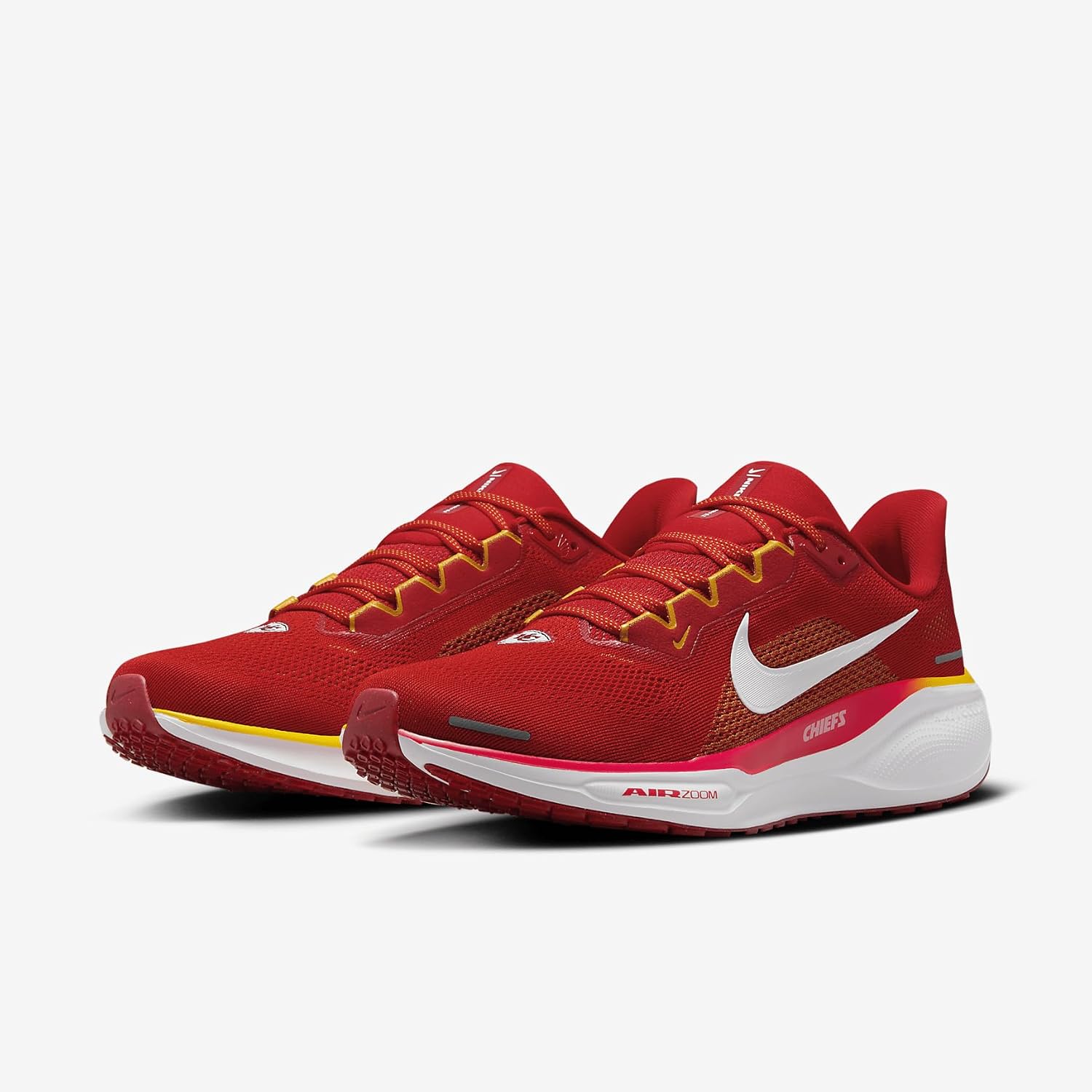 Nike Pegasus 41 Men's Road Running Shoes (FZ5079-600, University Red/White/University Gold/White) Size 12