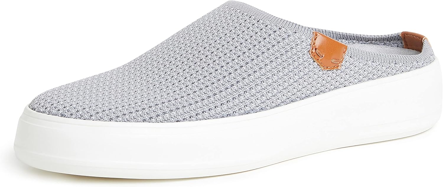 Dearfoams Women's Annie Sneaker, Medium Grey, 11