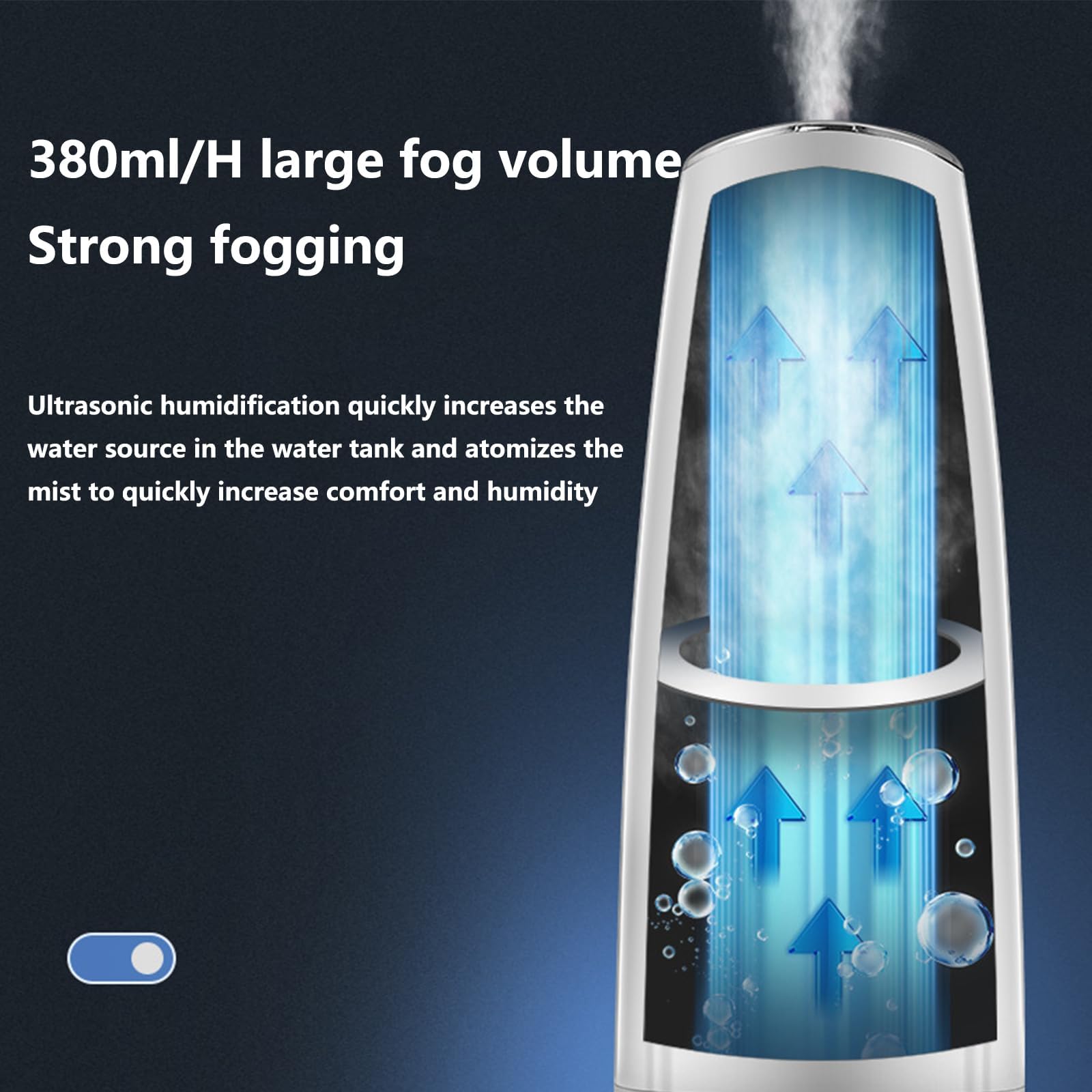 Mobigon Humidifiers for Bedroom Large Room - Smart 6.5L Air Humidifier Large Room with Essential Oil Diffuser, Top Fill Cool Mist Humidifier for Home Bedroom Baby Nursery Whole House Office (Black)