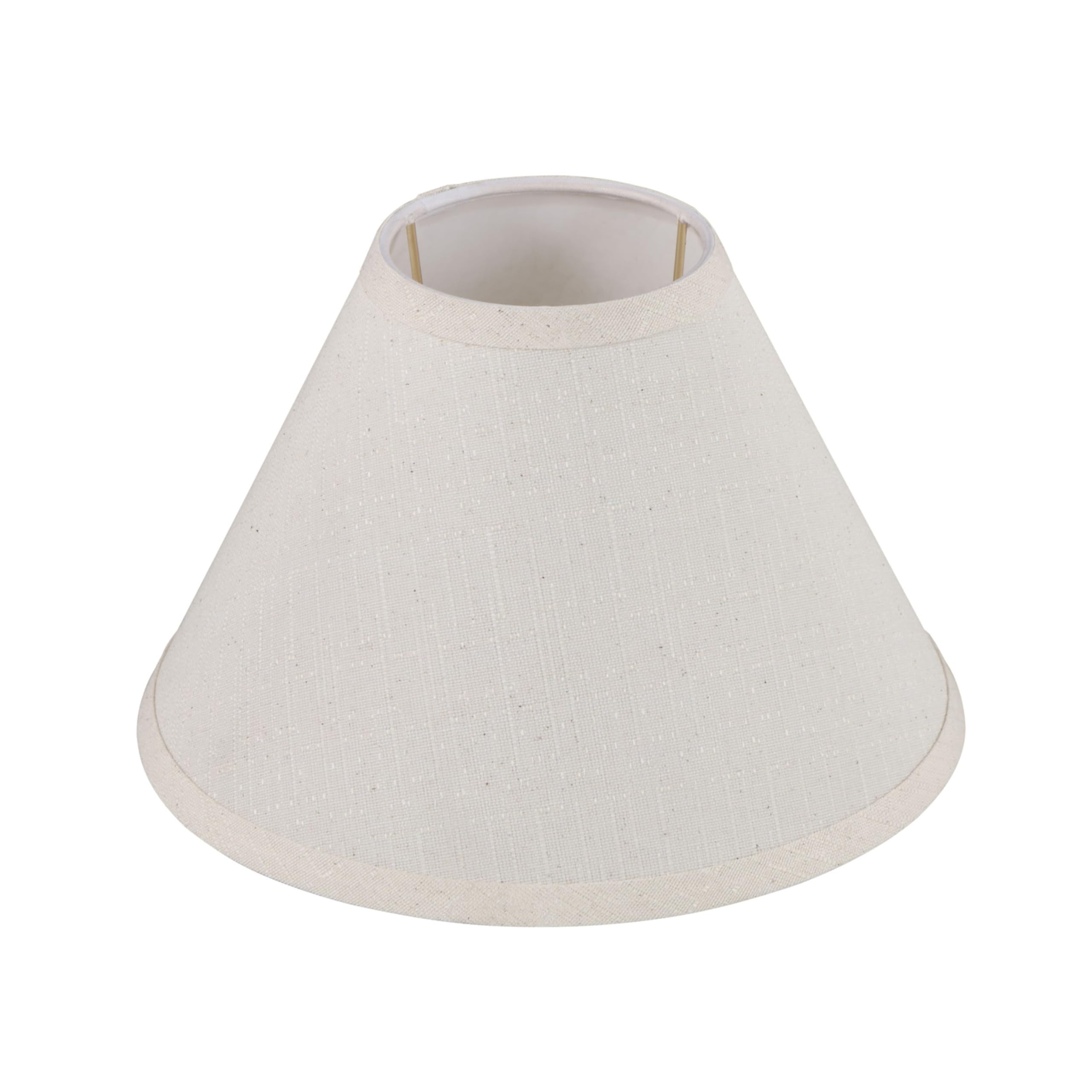 Photo 1 of Aspen Creative 58309, Hardback Empire Transitional UNO Lamp Shade, Cream, 4" Top x 10" Bottom x 7" Slant Height, Slip 33mm