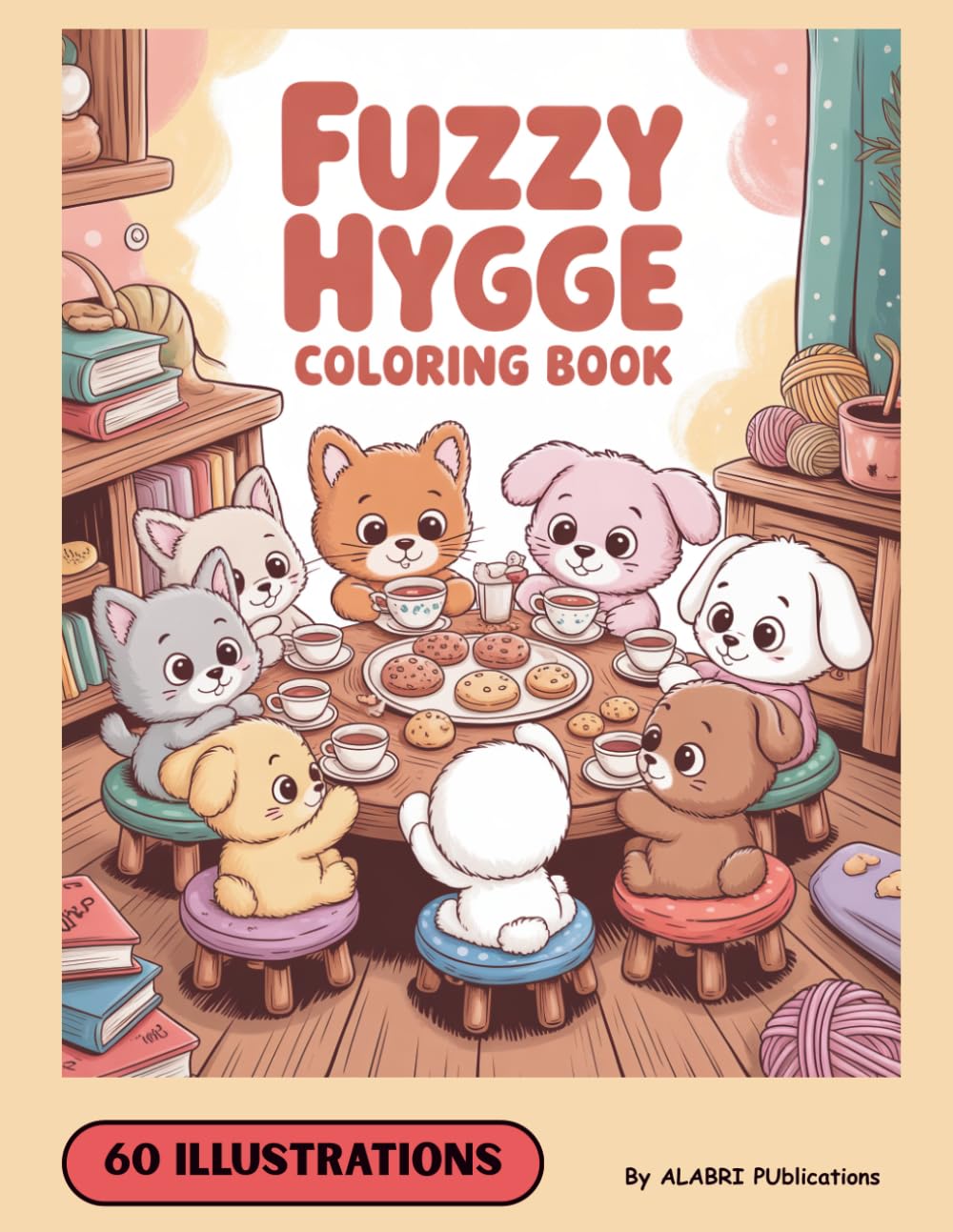 Fuzzy Hygge Coloring Book: Fuzzy Hygge Cute And Cozy Coloring Book For Adults,teens & Kids Featuring Fuzzy Friends Characters For Stress Relief (fuzzy Friends Coloring Book)