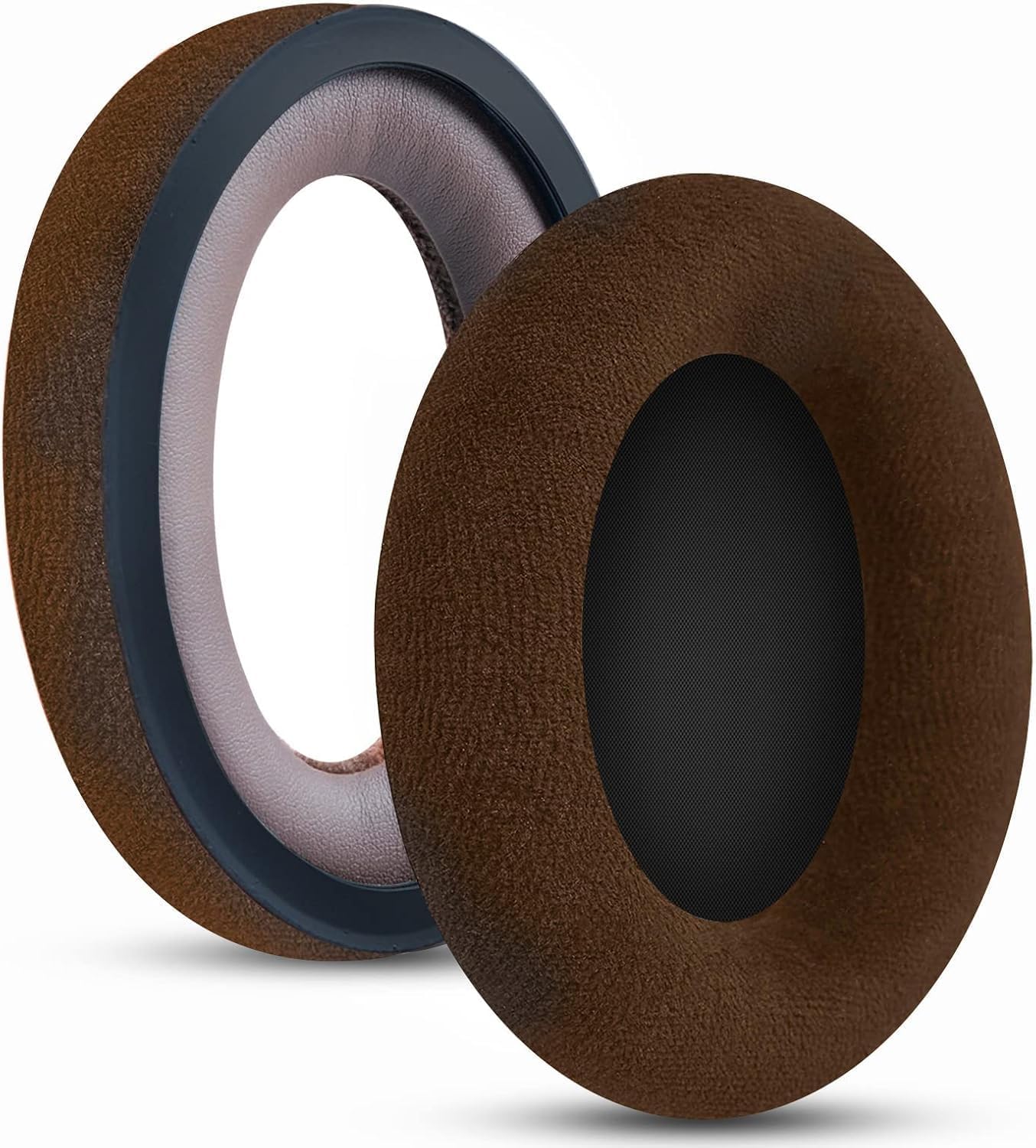 Gvoears HD598 Ear Pads Cushions for Sennheiser HD598 HD598 Cs HD598SE HD 598 SR HD518 HD558 HD595 HD599 HD569 HD579 HD560s Headphones Earpads,Headset Ear Cushions Earmuffs Comfort Brown Dense Velvet