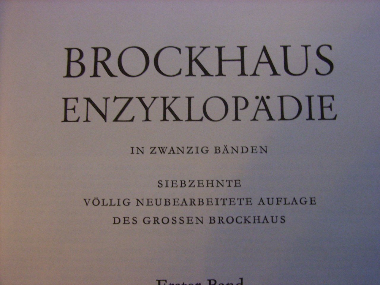 Brockhaus Enzyklopädie in 20 Bänden