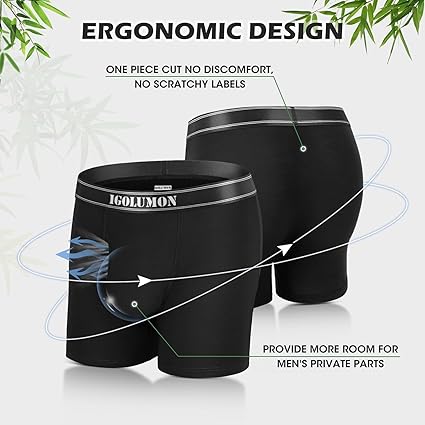 Youlehe Herenboxershorts, zacht bamboe-ondergoed, luchtdoorlatend, multipack, M Youlehe Herenboxershorts, zacht bamboe-ondergoed, luchtdoorlatend, multipack, M