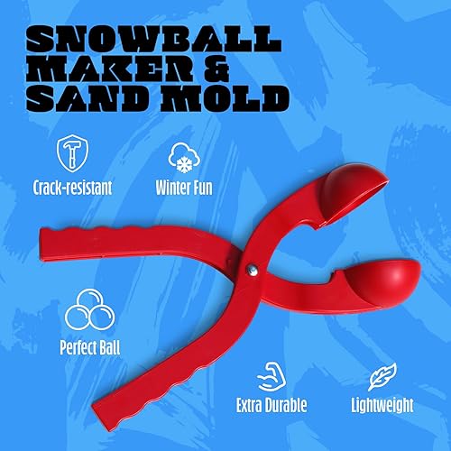 Miniatura 7 de Paricon Fabricante de bolas de nieve para niños. Juguete de nieve de invierno al aire libre, molde de arena