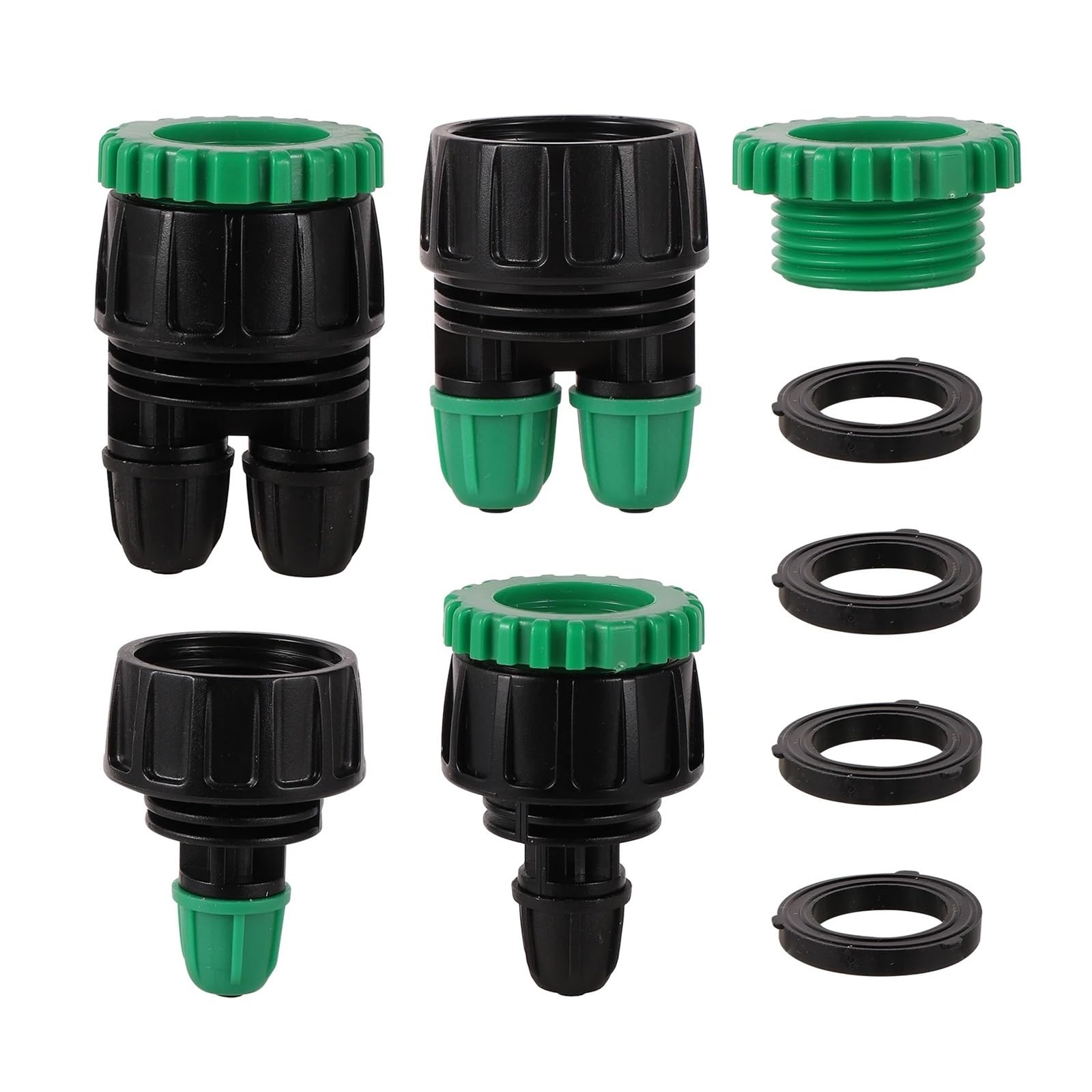 10 Pz 3/4 "Filettatura Femmina Shunt Adattatore 1/4" Tubo Flessibile 1-Way 2-Way Bloccato Splitter Standard Europeo/americano raccordo(6)
