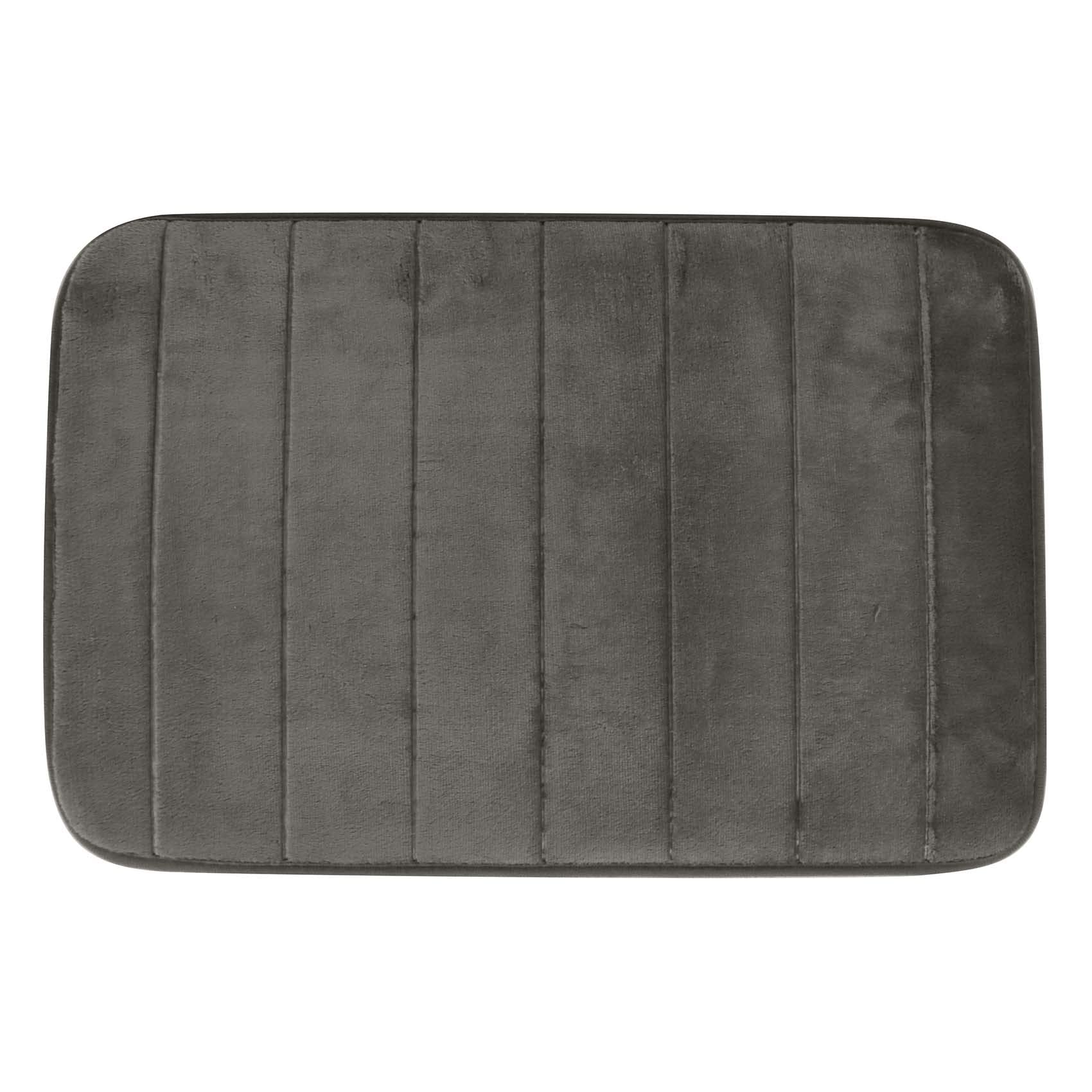 HOMEPRO Better Value for Better LivingTapate Bath Mat Memory Foam Soft Anti-Slip Bath Mat Machine Washable Water Absorbent Soft Foam Mat Non-Slip Absorbent Bathroom Rugs Kitchen Bathroom Floors, Grey