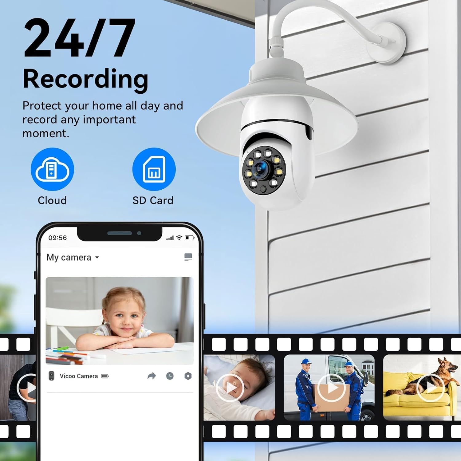 WiFi Bulb Camera - Home Security CCTV -4