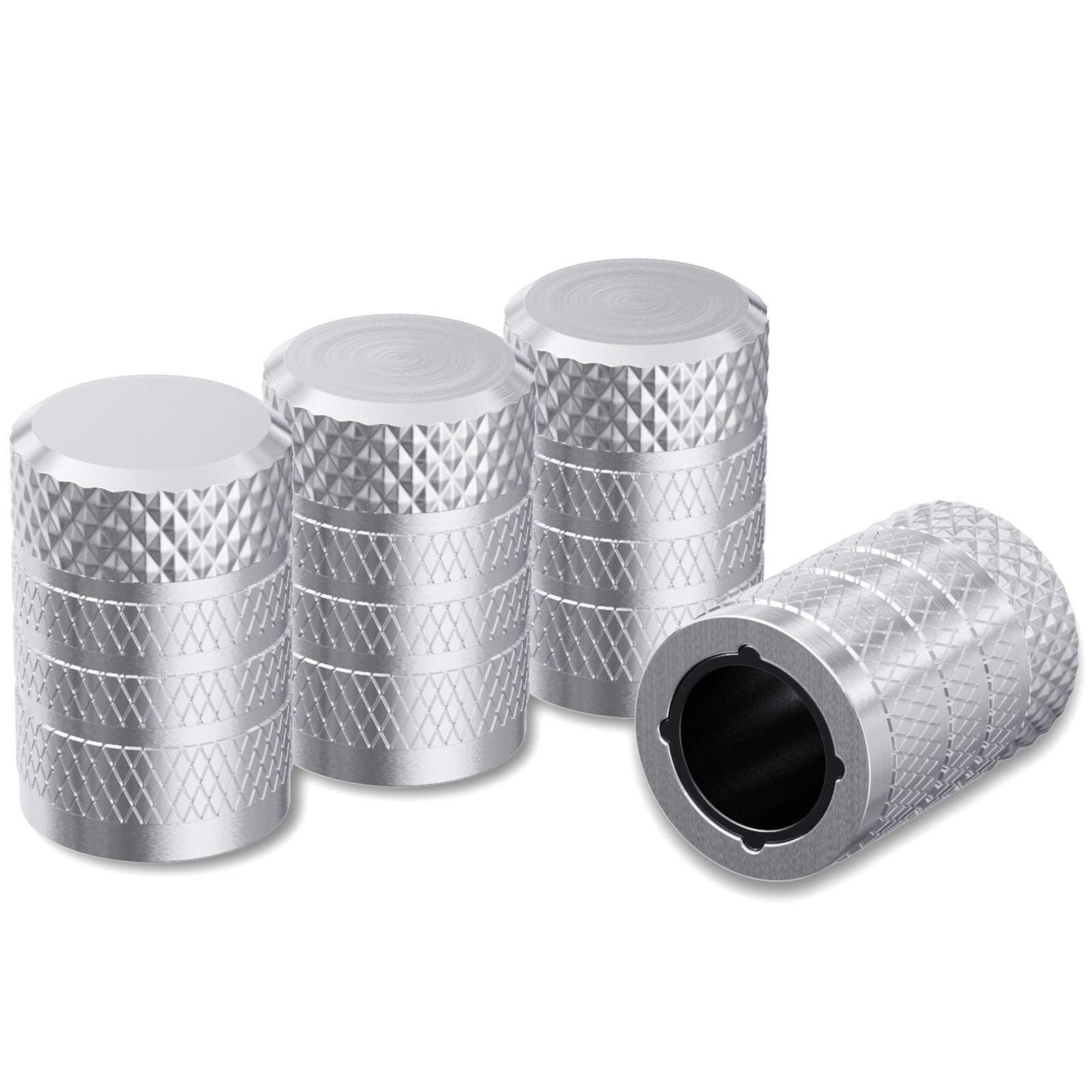 ONEMAJI 4Pcs Tire Valve Stem Caps for KIA Ceed Sportage K5 3 EV6 9 Forte Sorento KX5 Picanto, Wheel Air Valve Covers Car Tire Dust Caps Tyre Valve Stem Protectors Automobile Valve Stem Covers