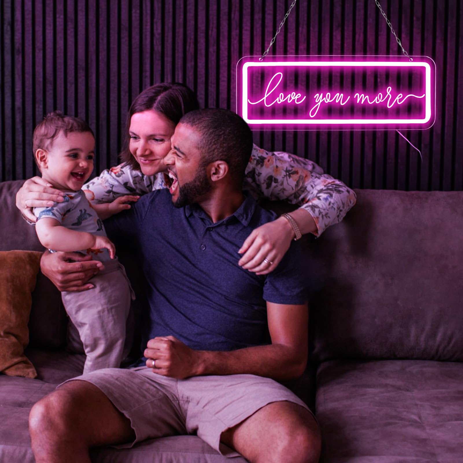 Neonowy znak "Love You More", neonowe światła LED do dekoracji ścian, miłość świecąca lampka nocna do sypialni, na ślub, urodziny, przyjęcie, dekoracja, prezent walentynkowy