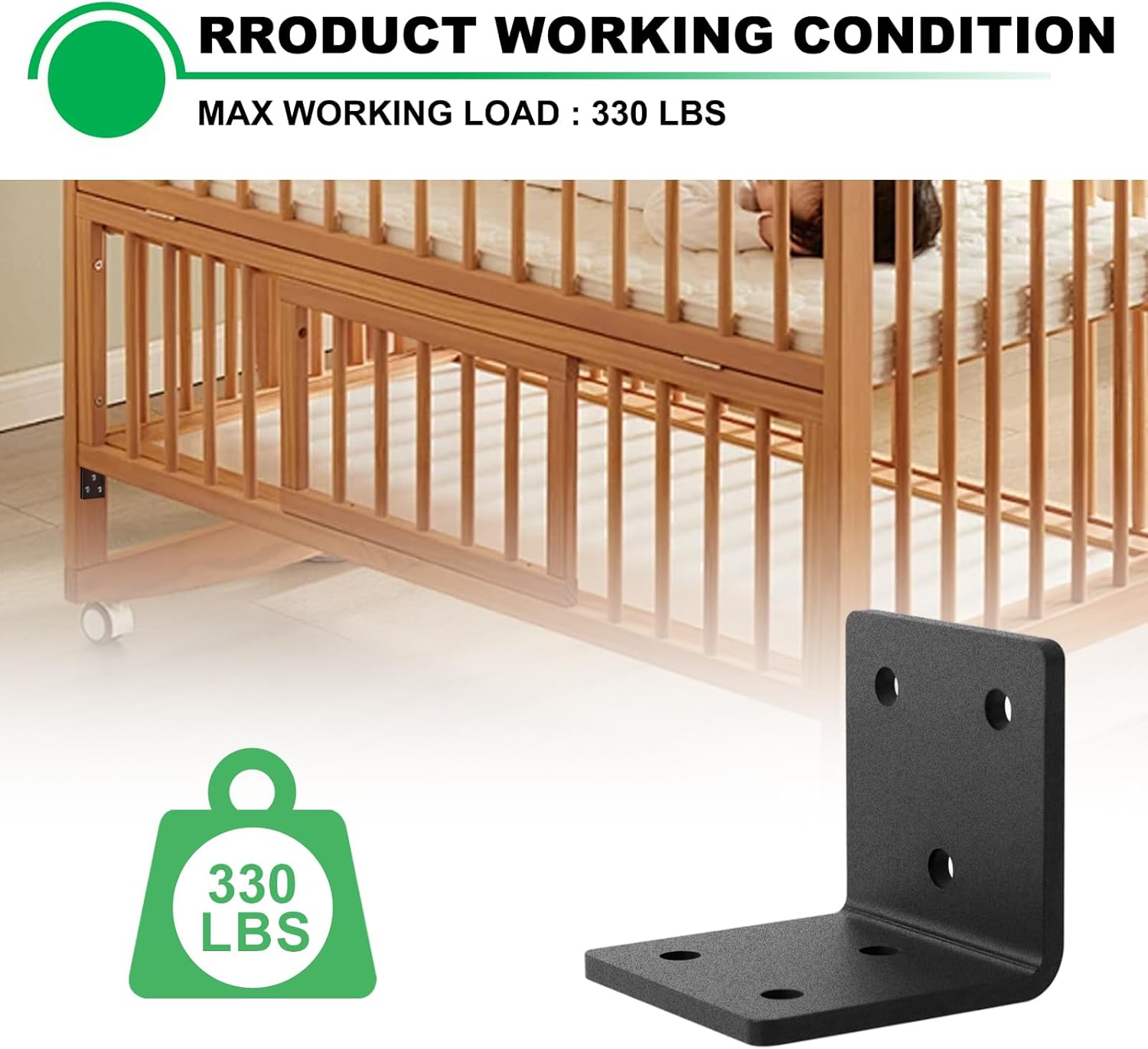 4 Pack Heavy Duty Corner Angle Brackets for Outdoor Framing 3-1/2" x 3-1/2" 90 Degree Thickness 6.5mm(1/4"), L Bracket for Wood 4X4