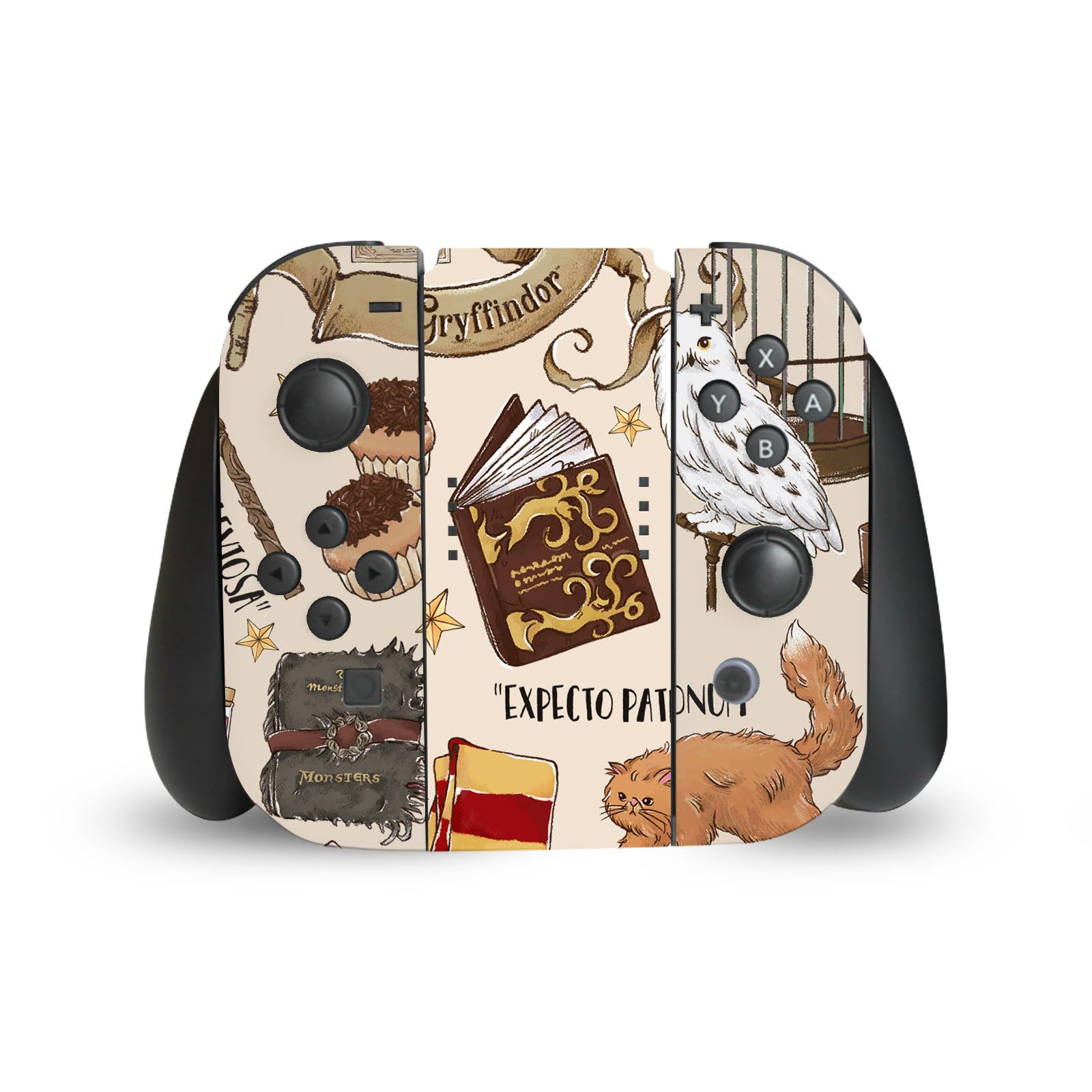 Head Case Designs sous Licence Officielle Harry Potter Motif De Poudlard Graphiques Vinyle Autocollant De Jeu Peau Compatible avec Nintendo Switch Console & Dock & Joy-Con Controller Bundle