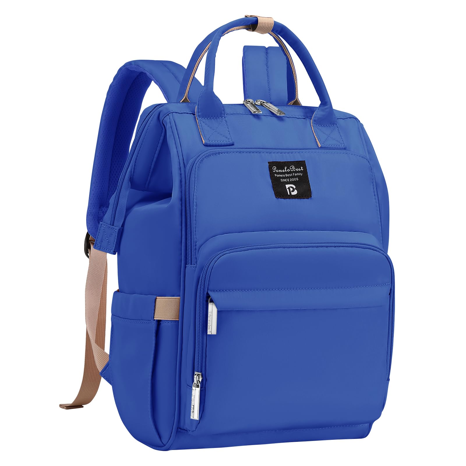 Pomelo Best Zaino Mamma Multifunzione Neonato Fasciatoio Bambino Impermeabile Borsa Stoffa Grande capacità con Materassino fasciatoio, 2 tasche isolanti bottiglia per Viaggiare