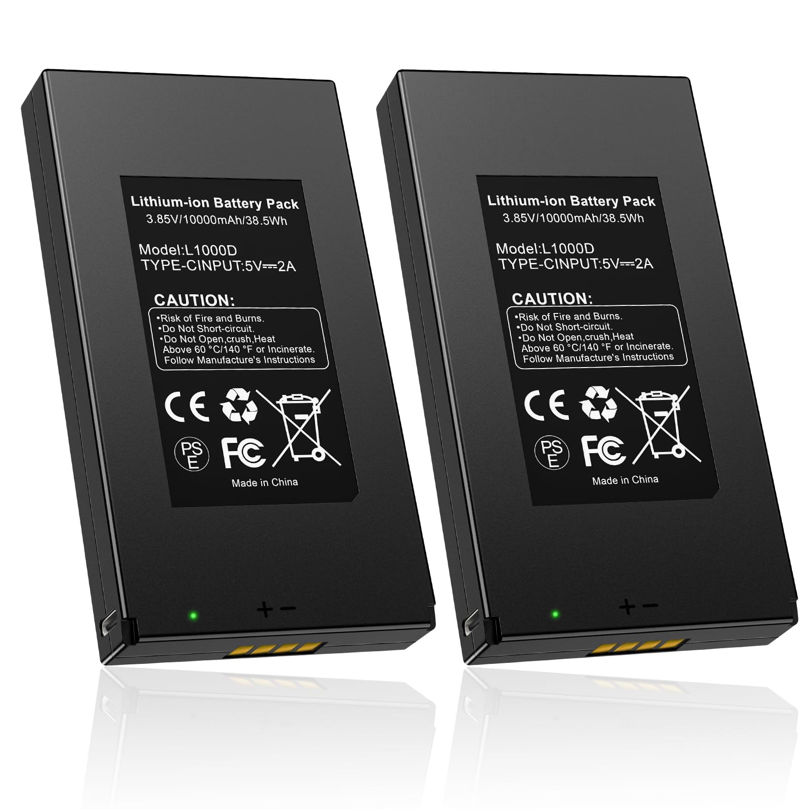 10Ah Batería Compatible con GardePro Modelos Cámara Vigilancia:E6P,E6PCF | 2 pack Batería compatible con GardePro E6PMB, E8P, E8PWF, E8PMB, X60P y X60PMB,Meidase P200P,P300 Pro,S970 Pro Cámara