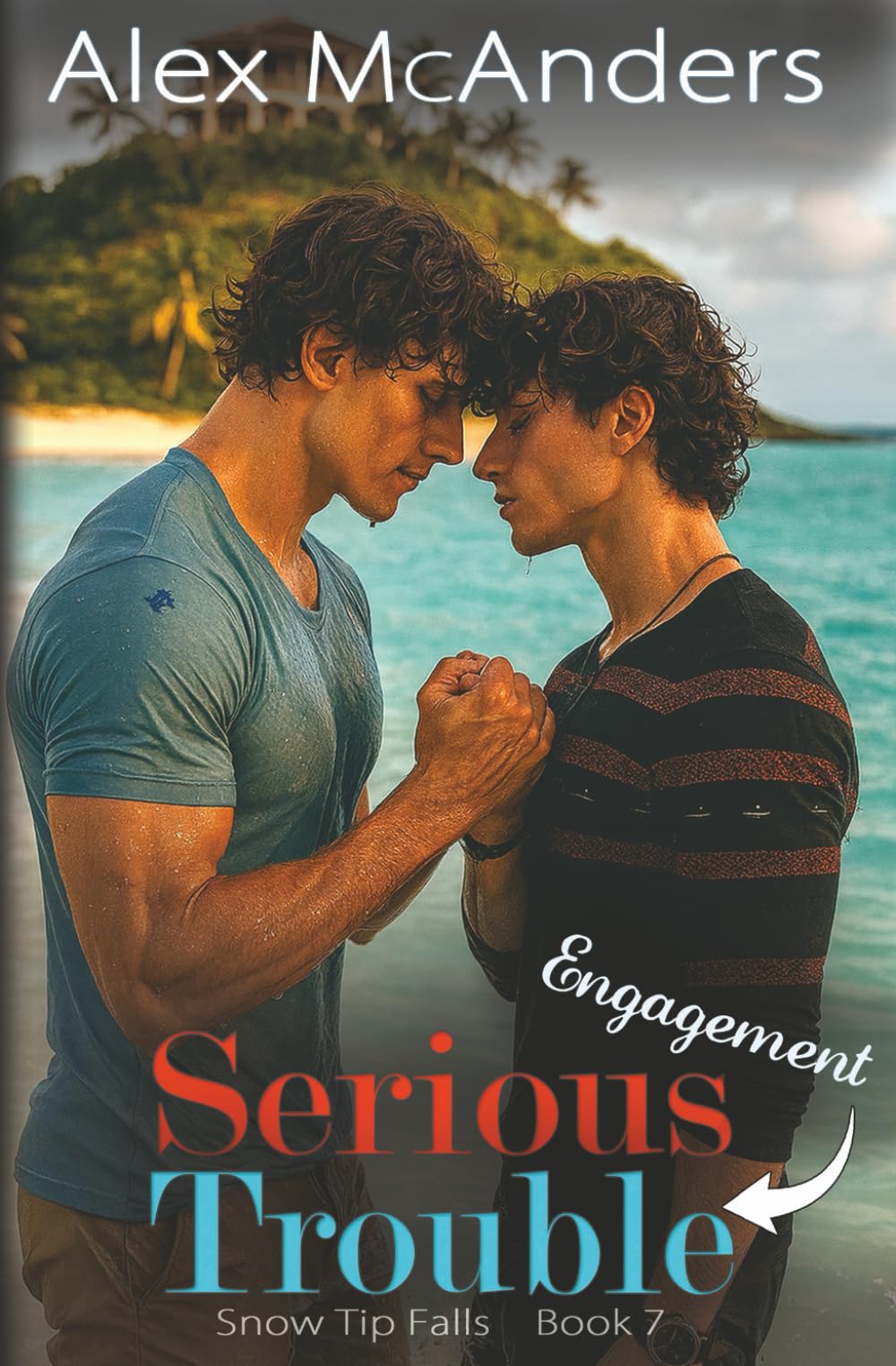Serious Engagement Trouble: Nerd/Jock MM Romance Novella (Snow Tip Falls)