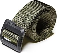 Vista 15 de CQR - cinturón táctico, cinturón resistente estilo militar, correa de malla EDC con hebilla de liberación rápida