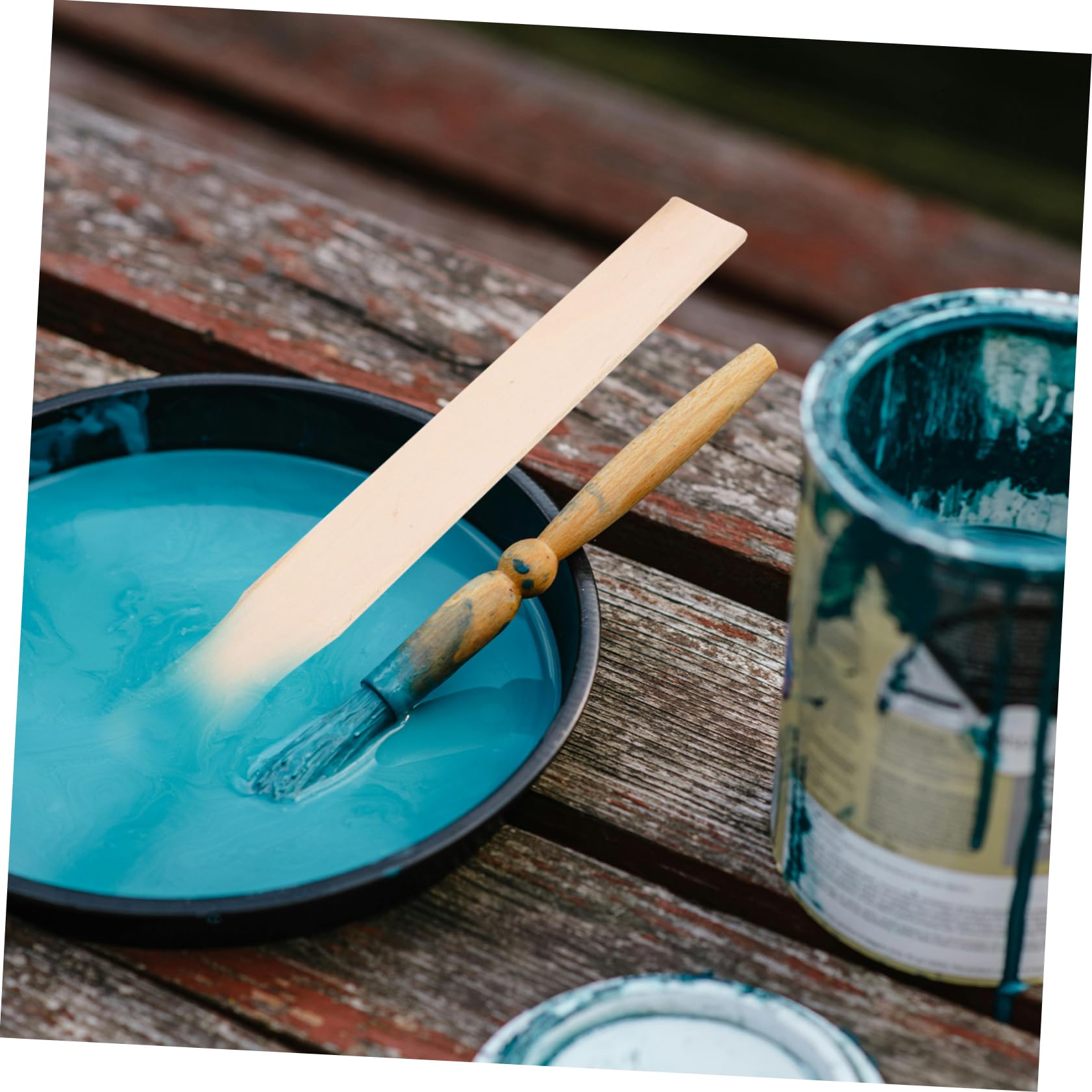 LALAFINA 30pcs Paint Stirrer Sticks Paint Mixing Tool for Household Tableware for Crafting and Painting Projects Healthy and Material