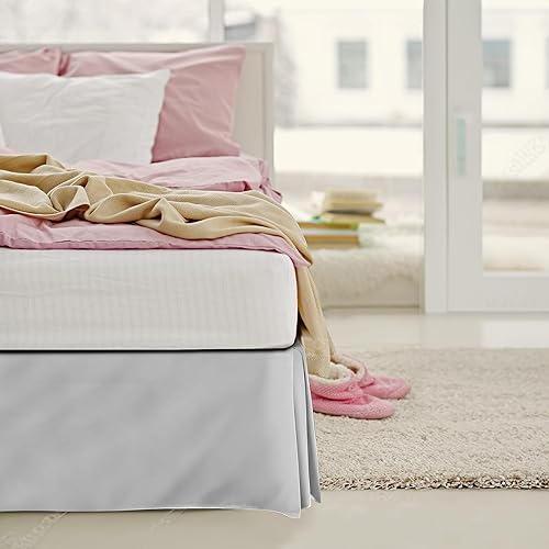 Miniatura 8 de Falda de ama larga de fibra, duradera, cómoda, resistente a la abrasíon, cuadrada, cuádruple, 100 % de calidad fina por Lux Decor Collection, Bambú,