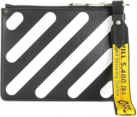 OFF-WHITE - Cartera de mano para mujer blanco/negro Marke Größe, color,  talla Marke Größe UNI: Amazon.es: Ropa