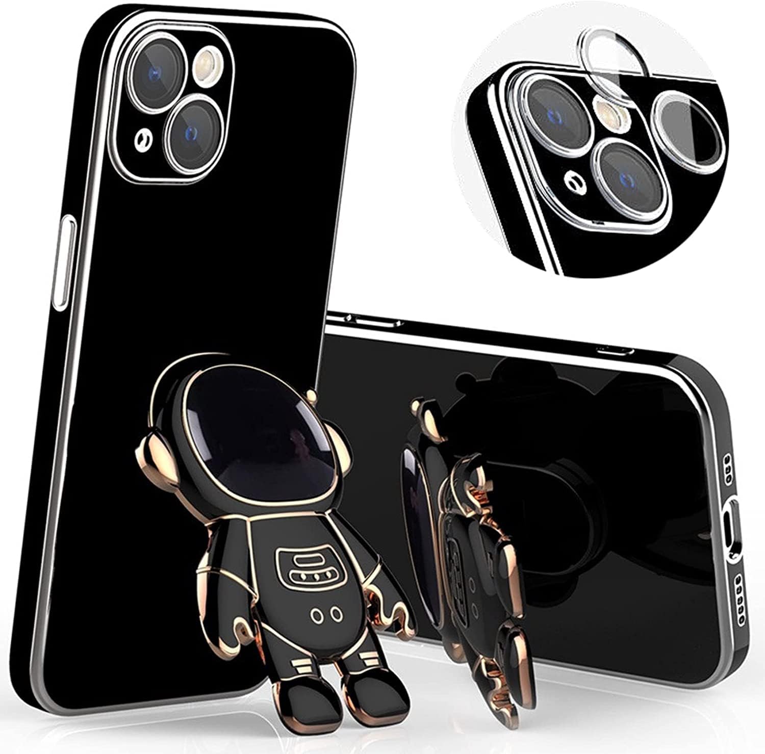 6D Plating Astronaut Hidden Stand Case Cover for iPhone 11