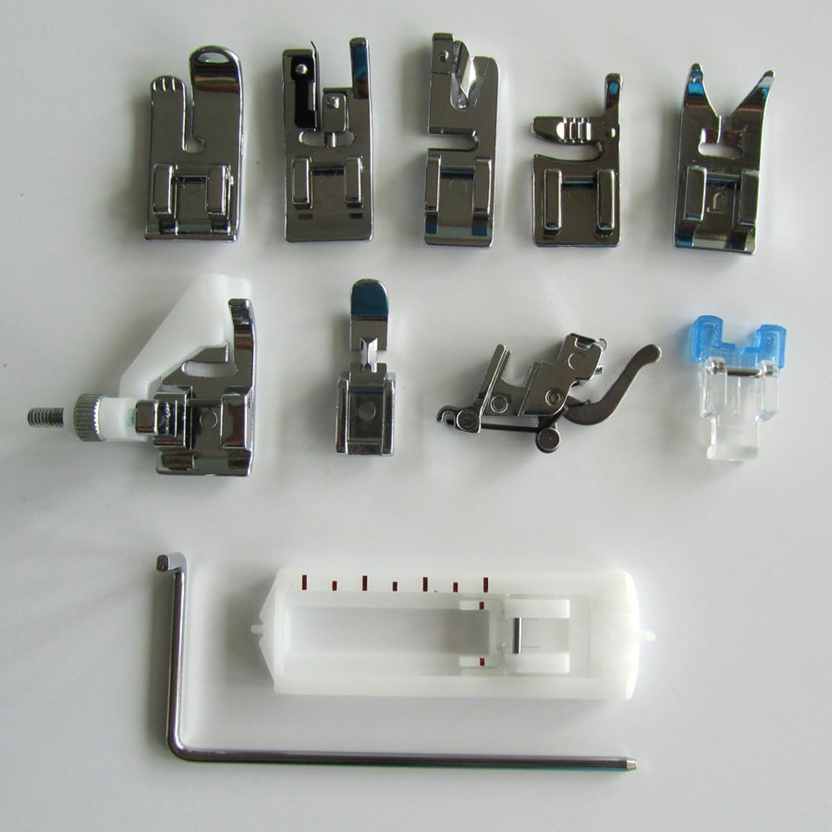 CKPSMS Brand - #5011L 11PCS Presser FEET Compatible with Low Shank SNAP Machine Babylock Brother Kenmore Pfaff