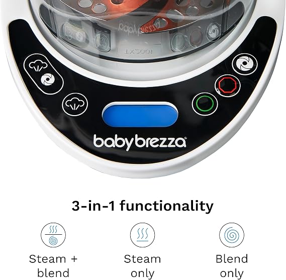 Baby Brezza One Step Baby Food Maker Deluxe - Steam + Blend Organic Food