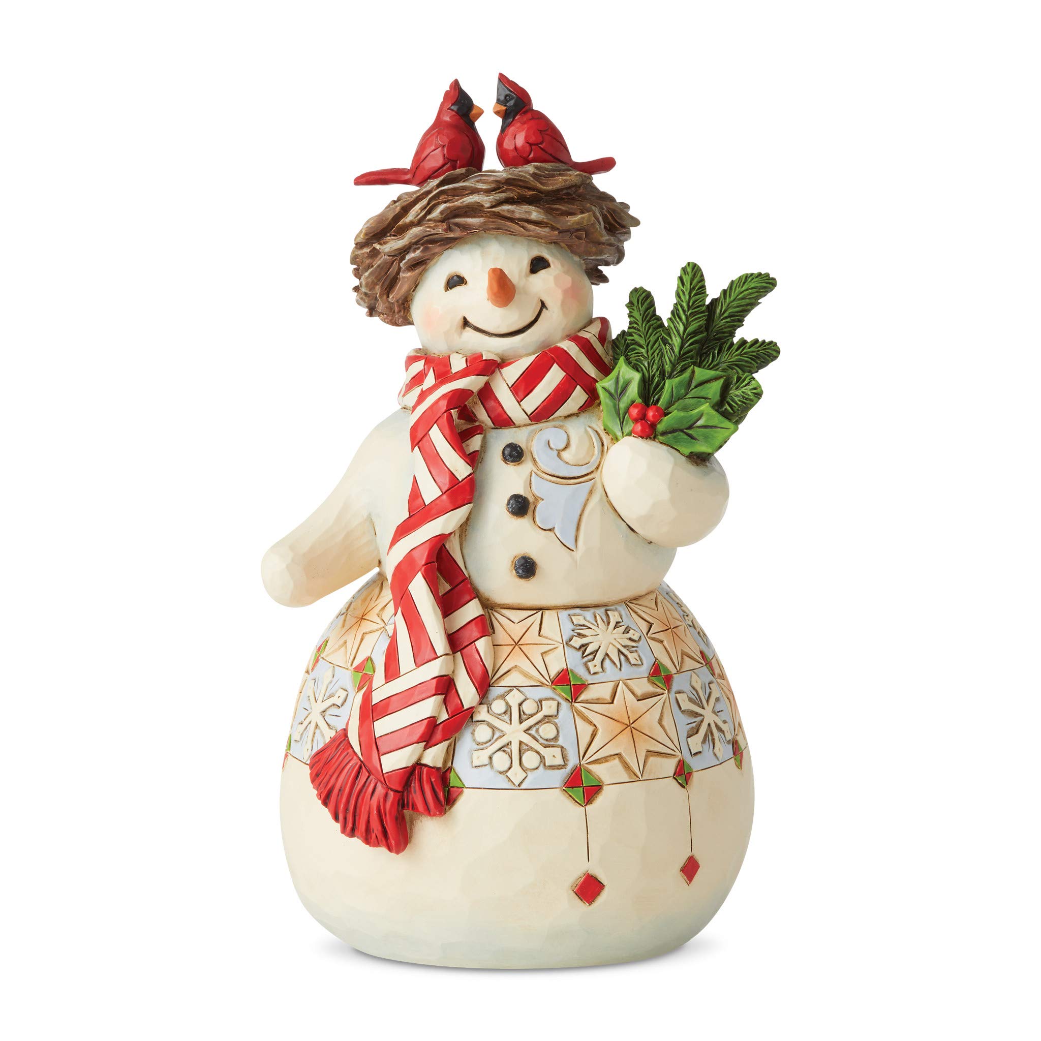 Enesco Jim Shore Heartwood Creek Pupazzo di neve con scopa