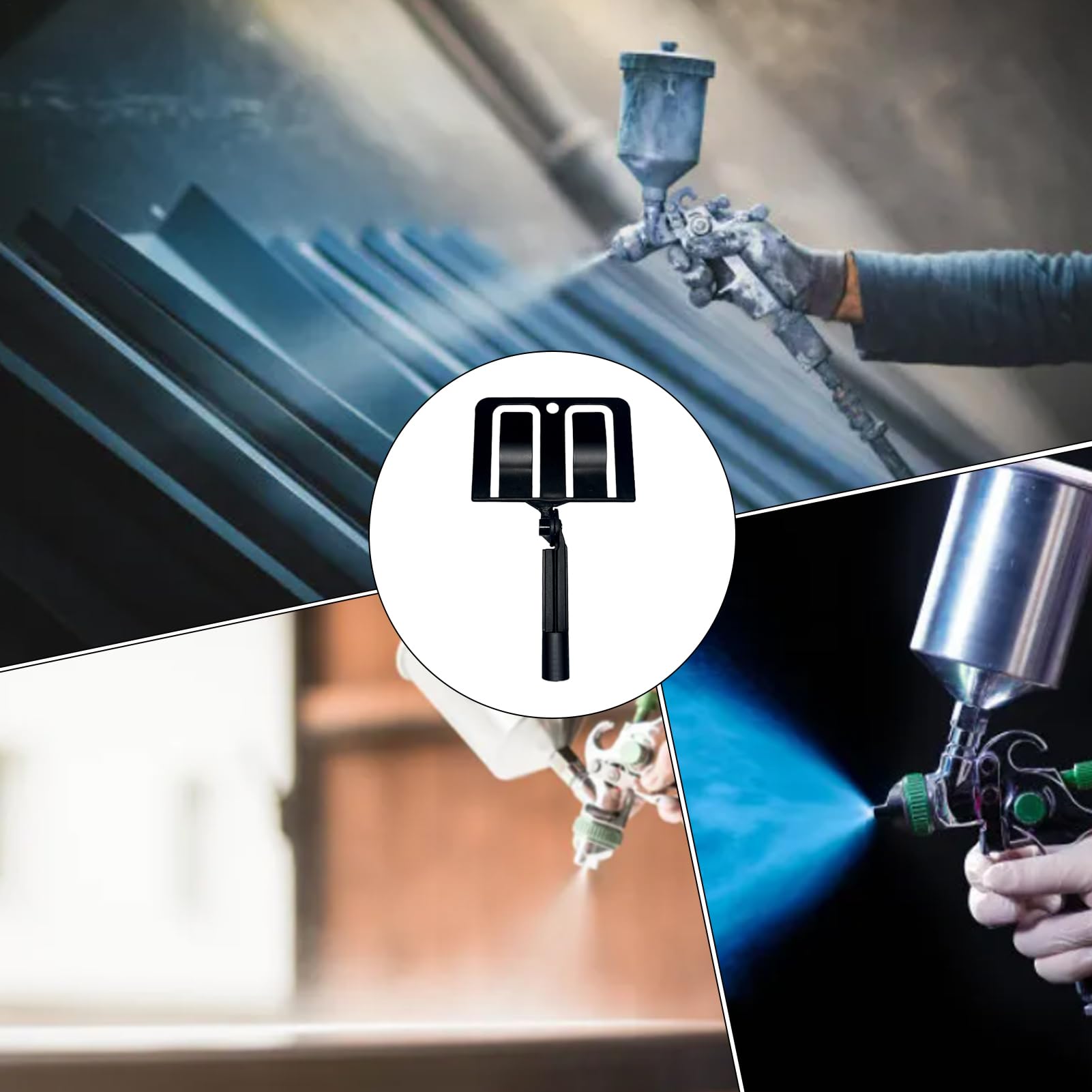 Bouclier de peinture pour pulvérisation – Support de bouclier de pulvérisation à angle réglable | Outil multifonctionnel de blocage anti-éclaboussures | Idéal pour une peinture précise | Protection