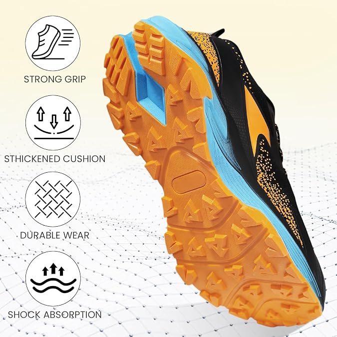 Men's Trail Running Shoes Lightweight Breathable Non-Slip Athletic Sneakers for Walking,Hiking,Trekking and Camping