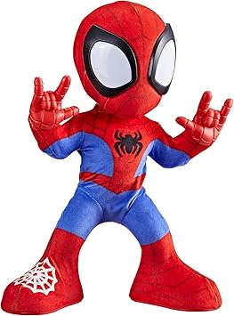 Marvel Spidey and His Amazing Friends Dance N Crawl Spidey, Interactive Plush Toy with 20 Phrases & Sounds, 2 Songs, Super Hero Toys for Kids 3 & Up
