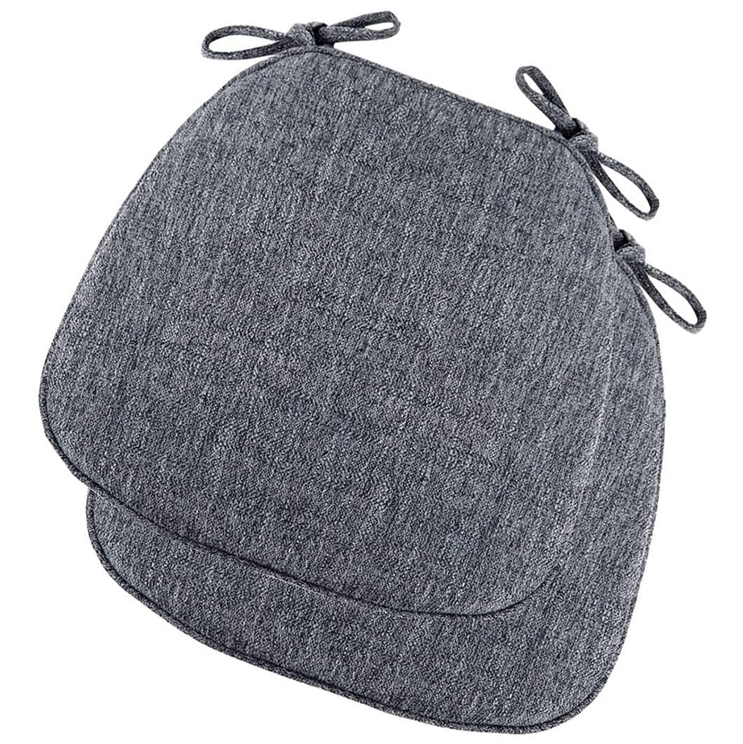 Coussin de chaise gris foncé pour soulager les assises dures de salle à manger