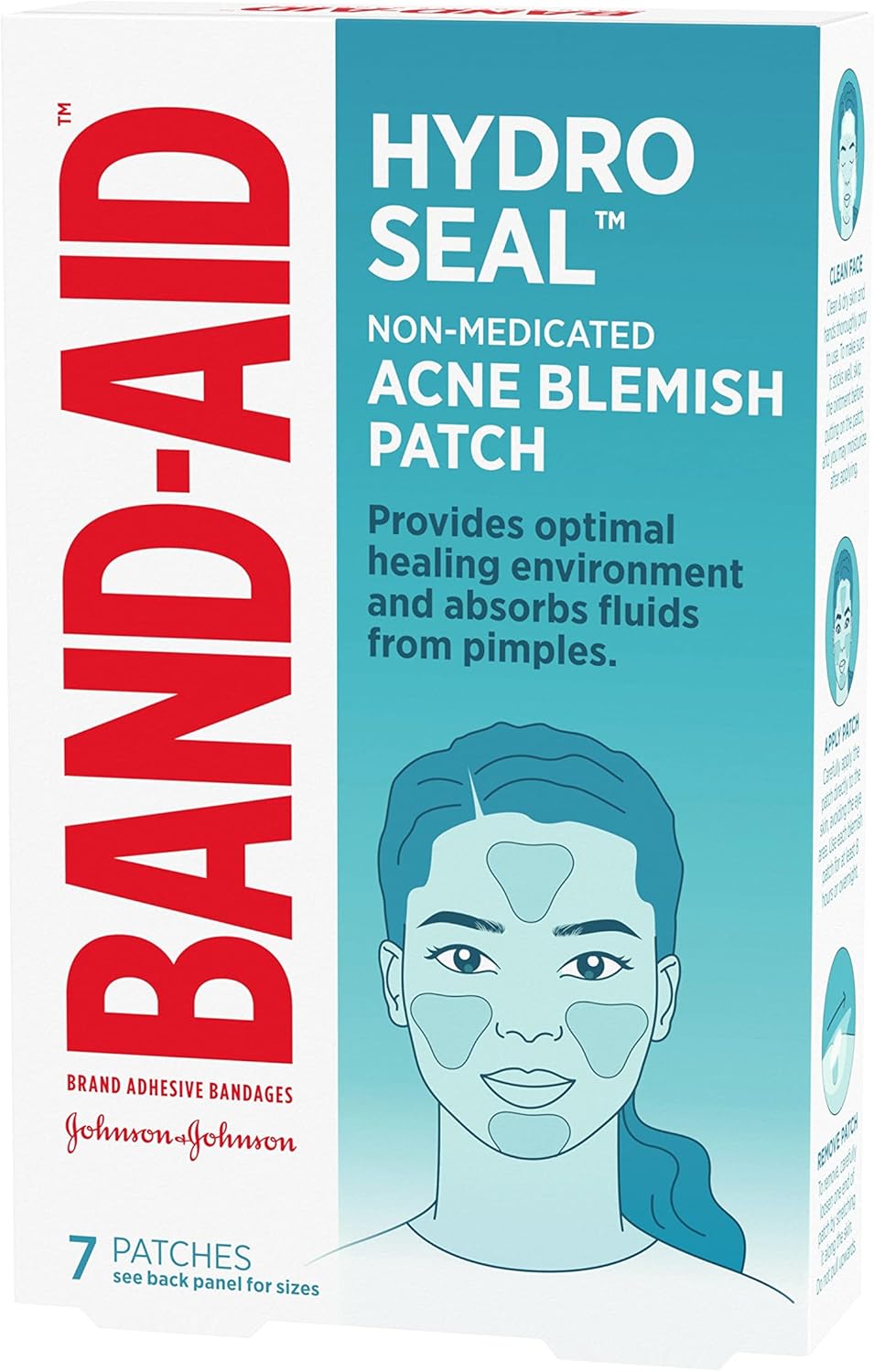 Buy BandAid Brand Hydro Seal Acne Blemish Patches, Clear NonMedicated
