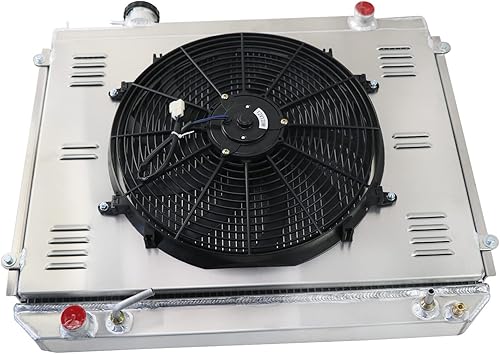 Miniatura 4 de Tacoma - Radiador CU1778, ventilador eléctrico de aluminio compatible con Toyota Tacoma 1995-2004 2.4L 2.7L L4 3.4L V6, radiadores de refrigeración