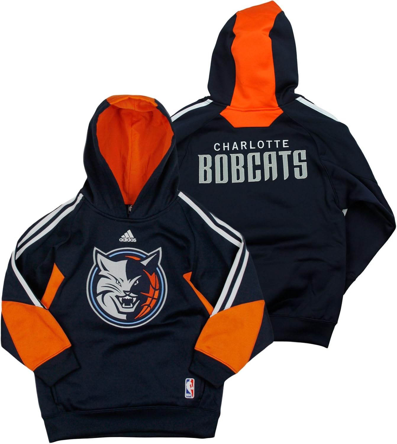 Adidas Charlotte Bobcats NBA Big Boys On The Court Hoodie, Navy