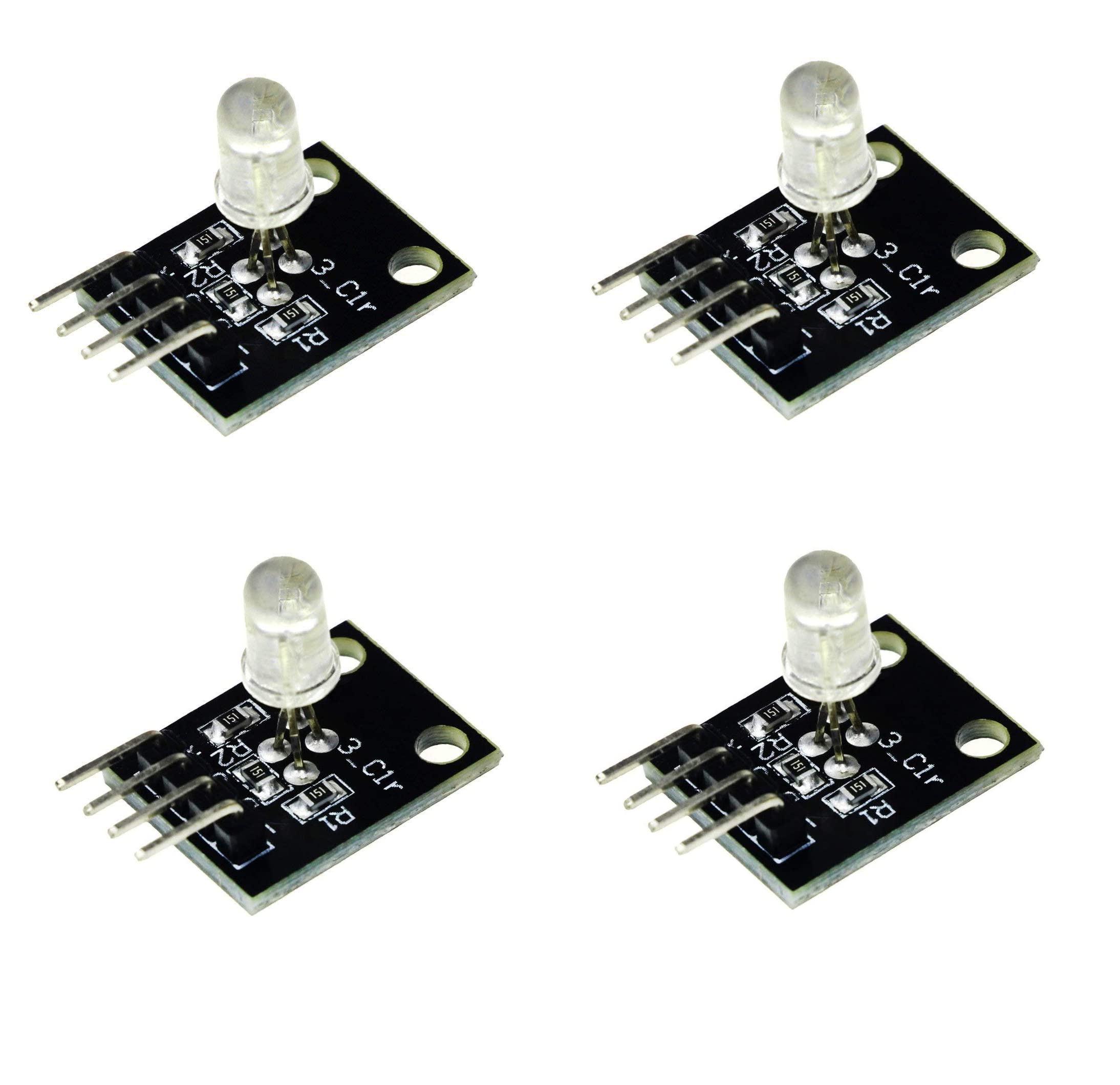 xcluma KY-016 4pin Three Colors 3 Color RGB LED Sensor Module KY016 (Pack of 4) (B09TTG13XP) Amazon Price History, Amazon Price Tracker