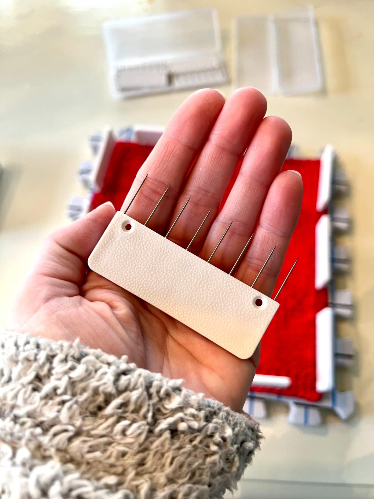 LAMXD 8 Pins Knit Blocking Pins Kit,Knit Blocking Combs